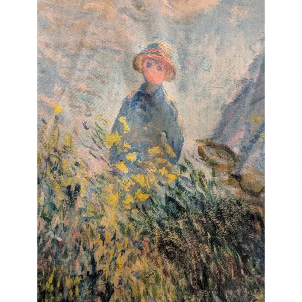 Soft Silk High Quality Scarf Madame Monet & Her Son‎ Print From USA Seller Gift